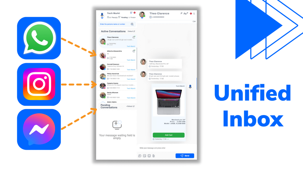 unified inbox 1024x576 - What is WhatsApp Marketing & Support and How to Connect it?